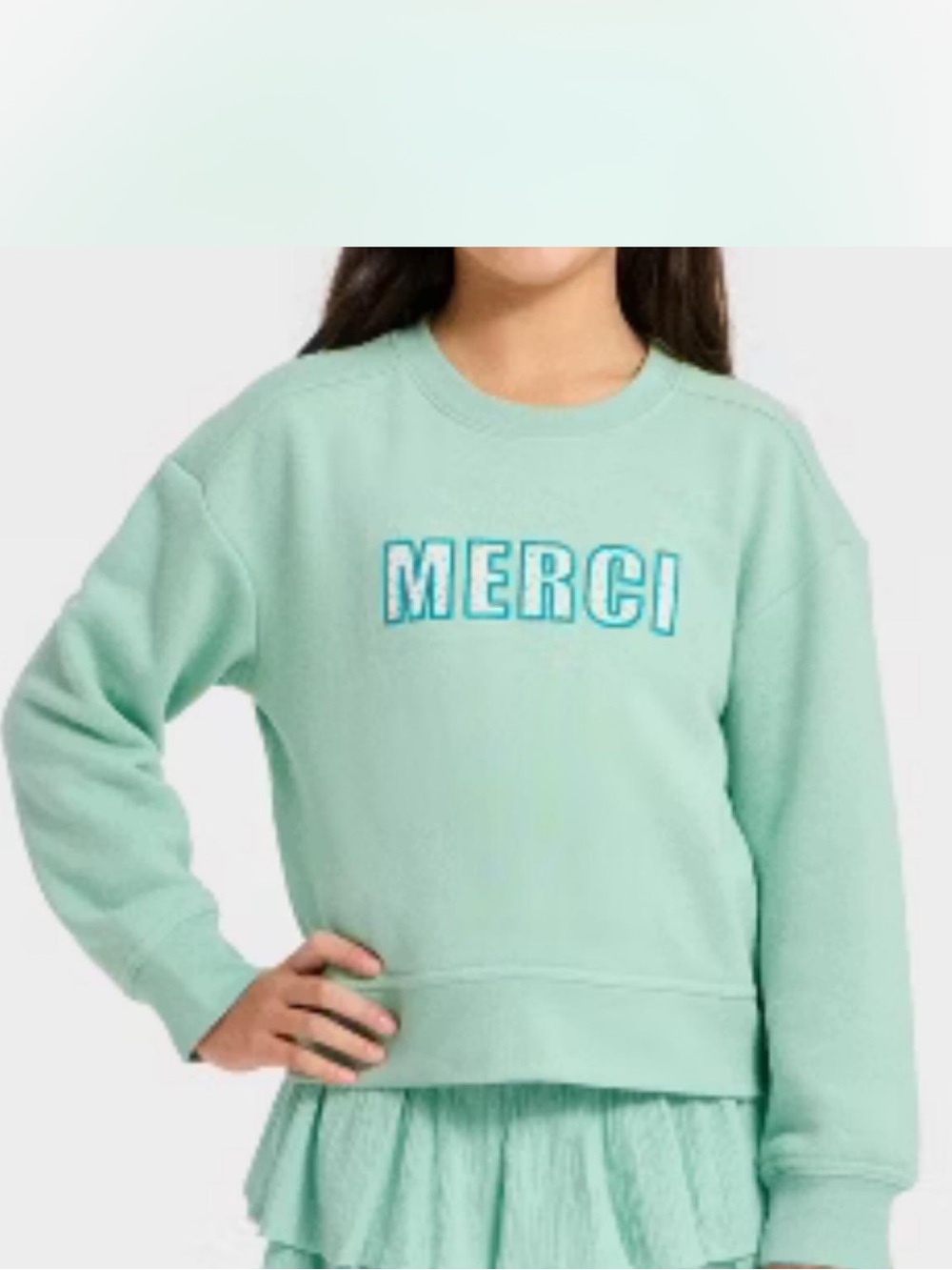 Girls cat & jack crew neck sweater